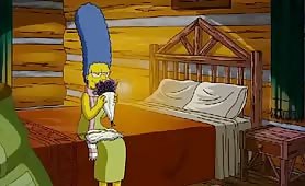 Horny Marge Simpson Gets Horny and Wild with Homer